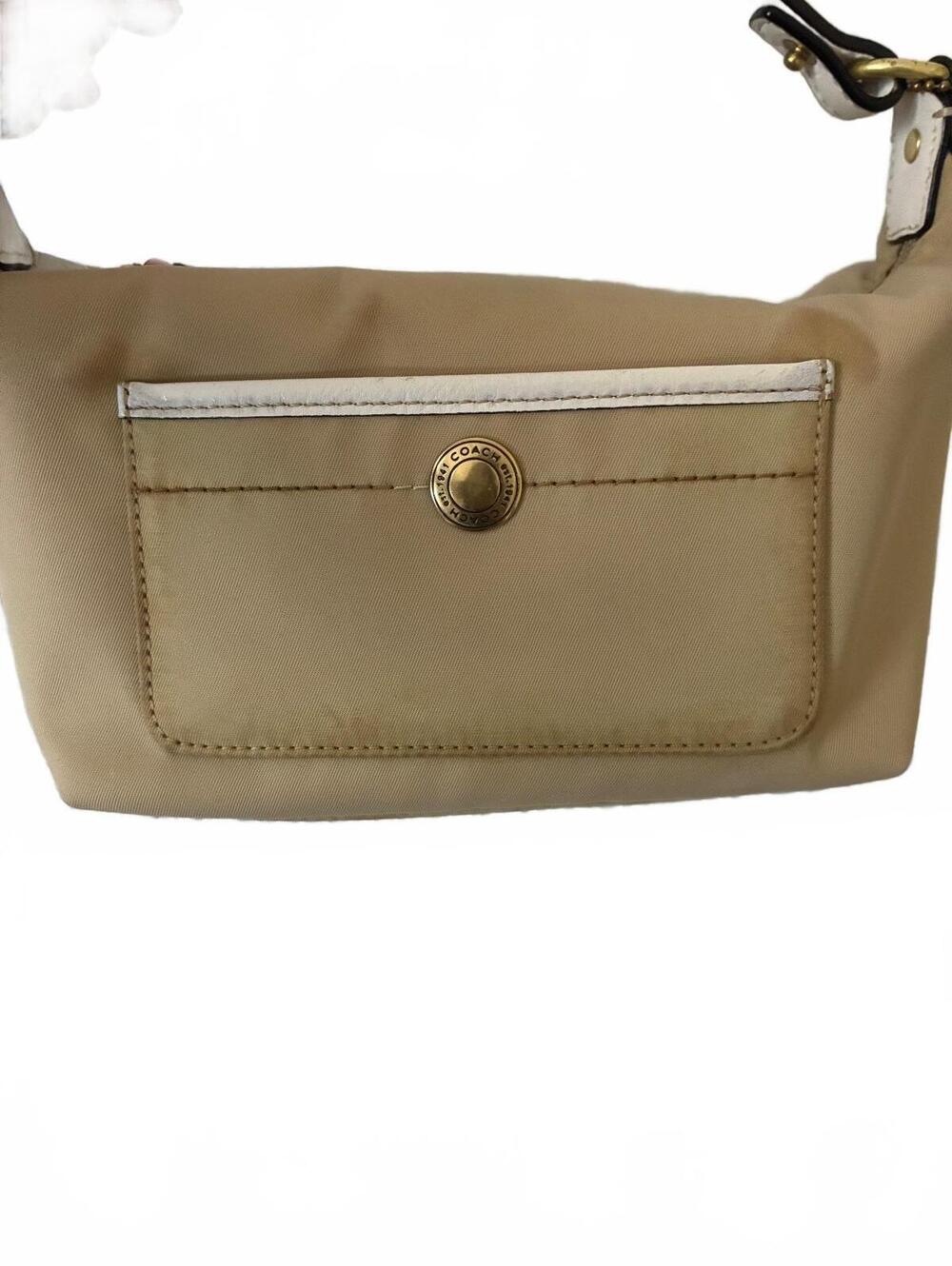 Vintage Coach Hamptons Weekend Mini – Y2K Chic Tan & Pink Satin - Picture 2 of 6